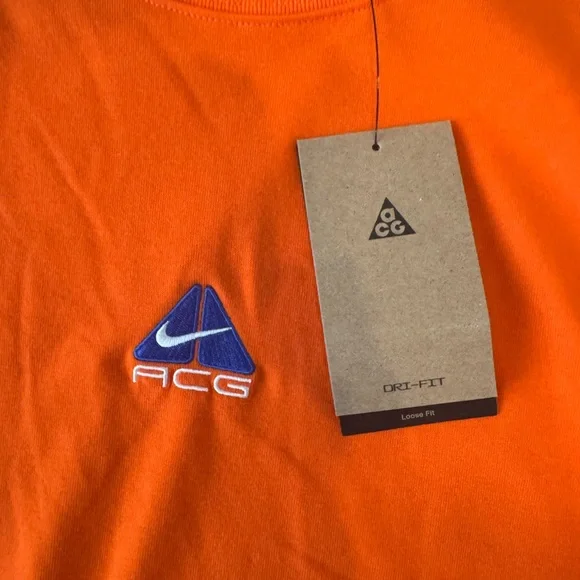 Nike ACG Long Sleeve Shirt Orange | NWT | Original $55 - Picture 3 of 4